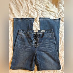 Jessica Simpson lace up jeans